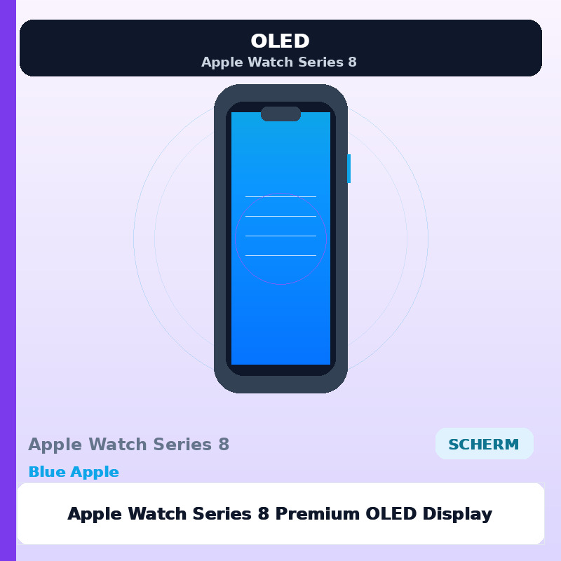 Apple Watch Series 8 Premium OLED Display voor Apple Watch Series 8 — Blue Apple onderdelen shop