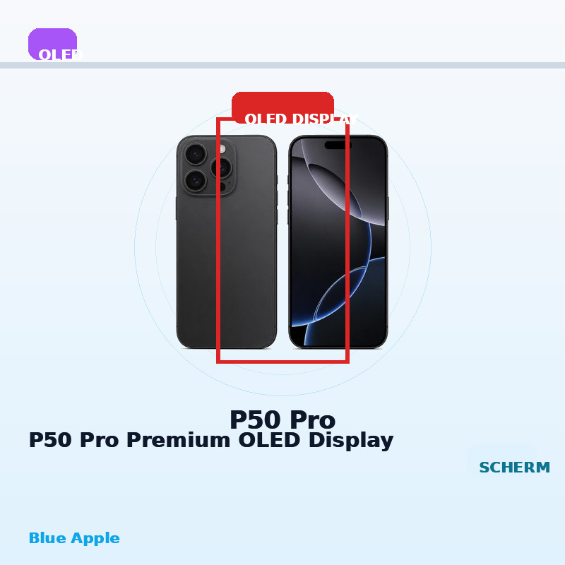P50 Pro Premium OLED Display for P50 Pro — Blue Apple parts shop