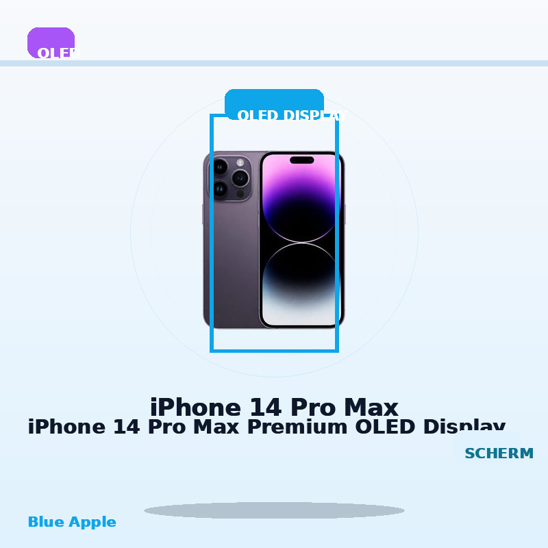 iPhone 14 Pro Max Premium OLED Display for iPhone 14 Pro Max — Blue Apple parts shop
