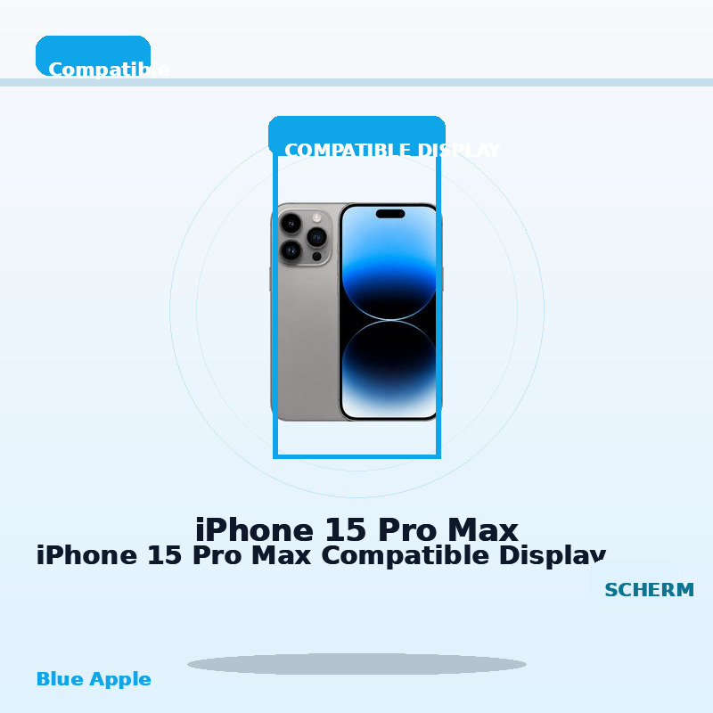 iPhone 15 Pro Max Compatible Display for iPhone 15 Pro Max — Blue Apple parts shop