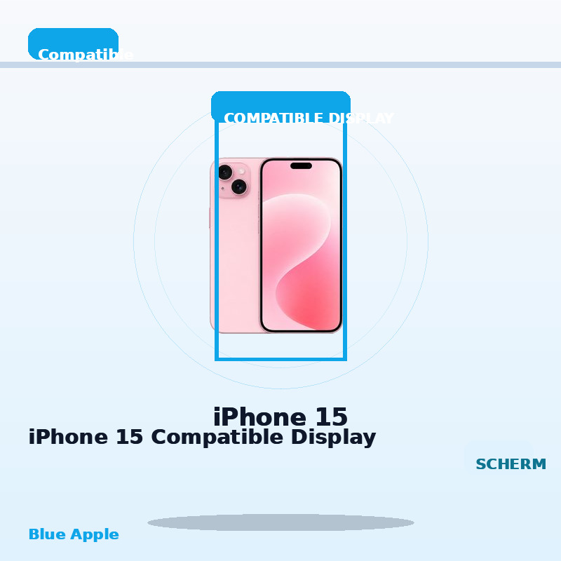 iPhone 15 Compatible Display for iPhone 15 — Blue Apple parts shop