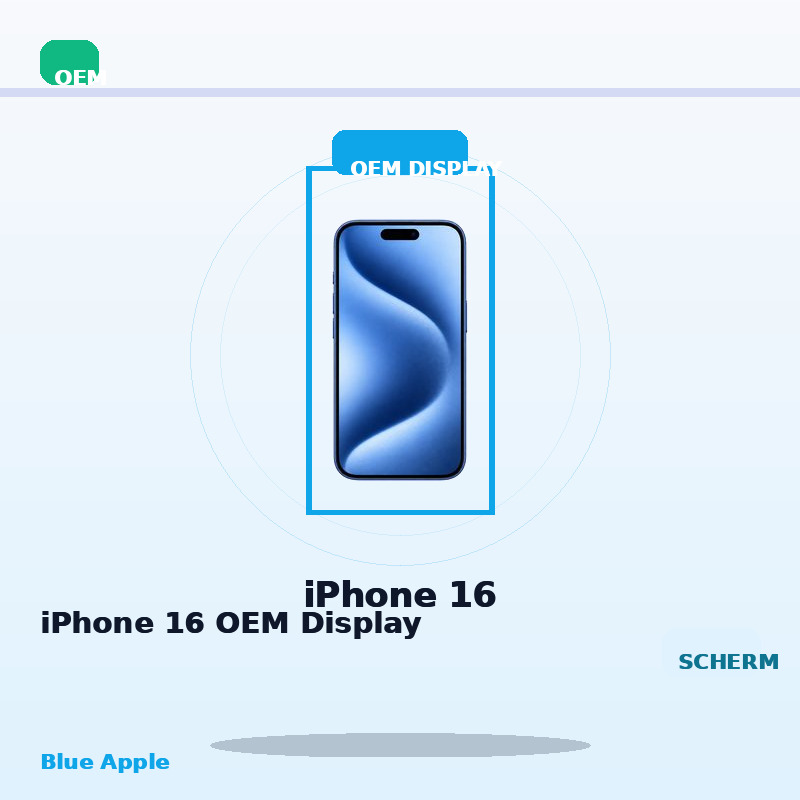 iPhone 16 OEM Display for iPhone 16 — Blue Apple parts shop