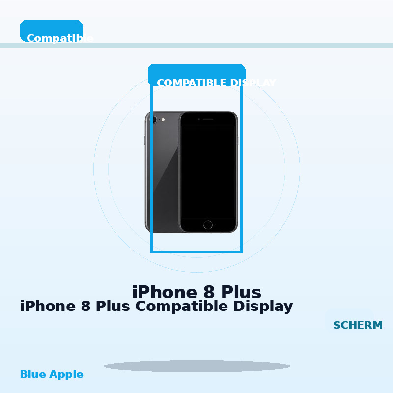 iPhone 8 Plus Compatible Display for iPhone 8 Plus — Blue Apple parts shop