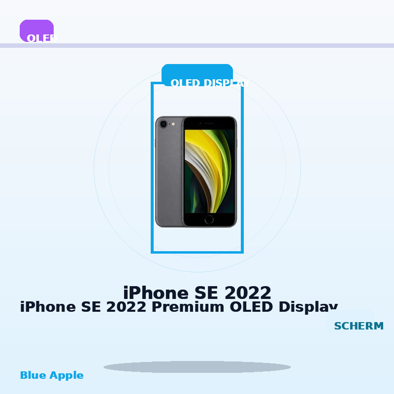 iPhone SE 2022 Premium OLED Display for iPhone SE 2022 — Blue Apple parts shop