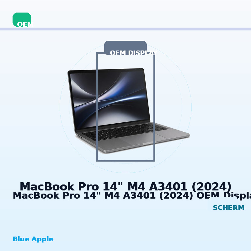 MacBook Pro 14" M4 A3401 (2024) OEM Display for MacBook Pro 14" M4 A3401 (2024) — Blue Apple parts shop