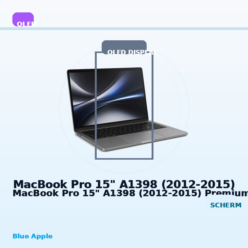 MacBook Pro 15" A1398 (2012-2015) Premium OLED Display for MacBook Pro 15" A1398 (2012-2015) — Blue Apple parts shop