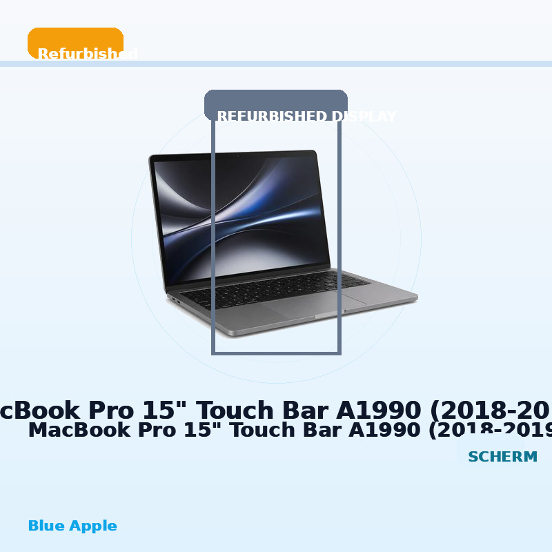 MacBook Pro 15" Touch Bar A1990 (2018-2019) Refurbished Display for MacBook Pro 15" Touch Bar A1990 (2018-2019) — Blue Apple parts shop