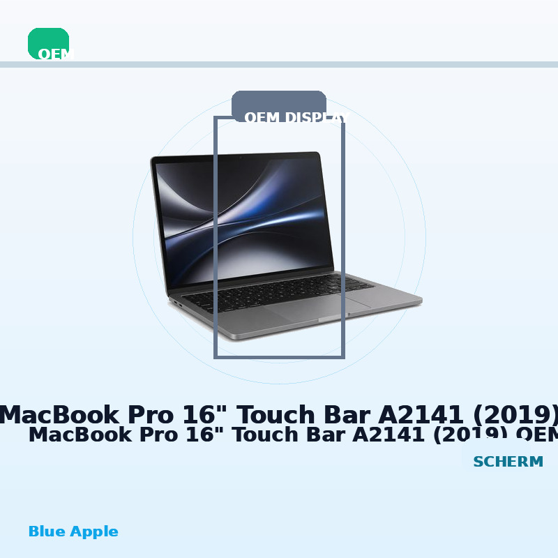 MacBook Pro 16" Touch Bar A2141 (2019) OEM Display for MacBook Pro 16" Touch Bar A2141 (2019) — Blue Apple parts shop