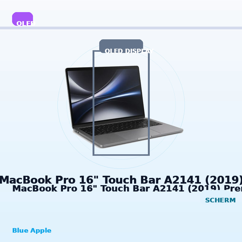 MacBook Pro 16" Touch Bar A2141 (2019) Premium OLED Display for MacBook Pro 16" Touch Bar A2141 (2019) — Blue Apple parts shop