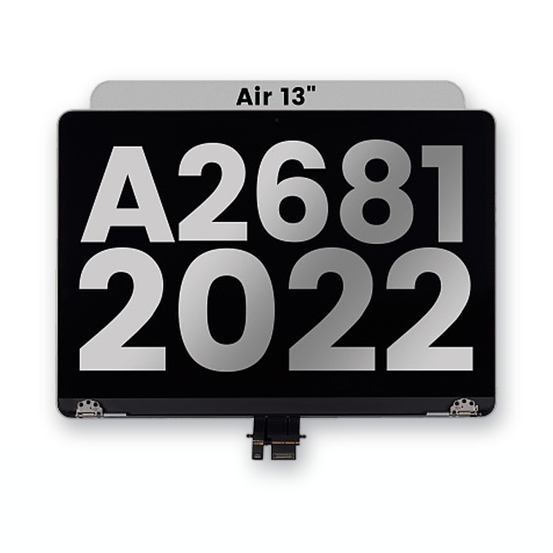 MacBook Air 13" A2681 Complete Display (Midnight) voor MacBook Air 13" M2 A2681 (2022) — Blue Apple onderdelen shop