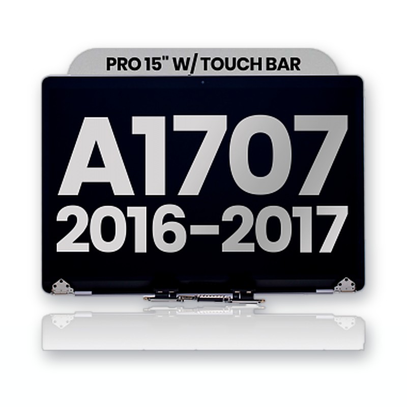 MacBook Pro 15" Touch Bar A1707 Complete Display (Space Gray) voor MacBook Pro 15" Touch Bar A1707 (2016-2017) — Blue Apple onderdelen shop